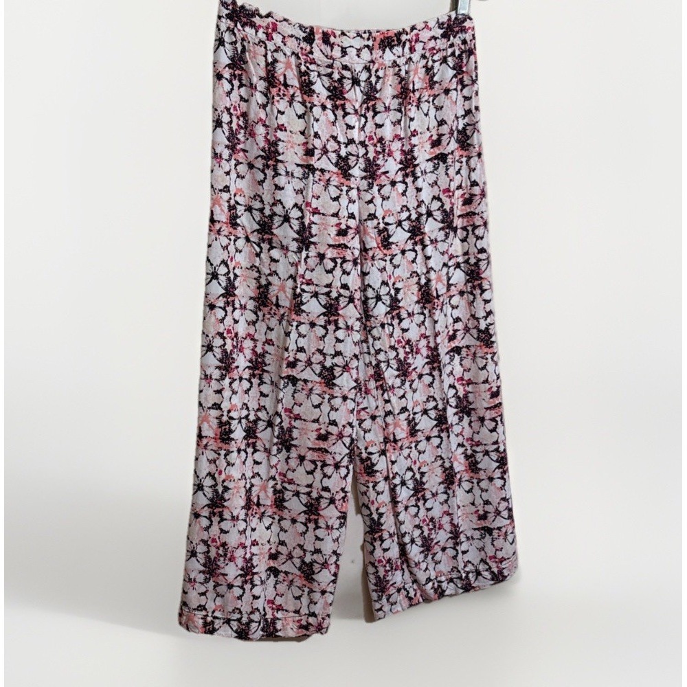 Bethany Mota Pants SzS Butterfly Wide Leg Flowy Casual Comfort‎ Y2K Inspired